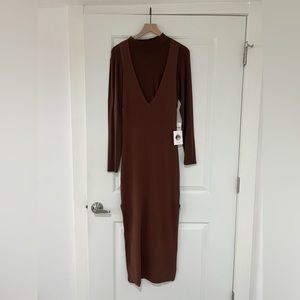 Daily Practice by Anthropologie Slim V-Neck Dress Set